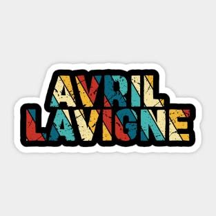 Retro Color - Avril Lavigne Sticker